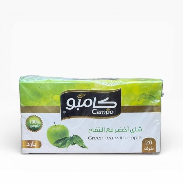 شاي أخضر مع التفاح